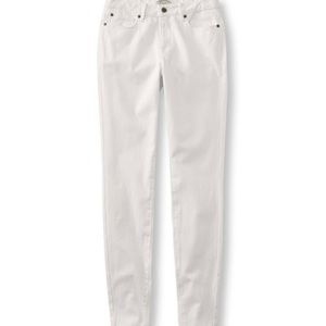LL Bean Signature White skinny jeans